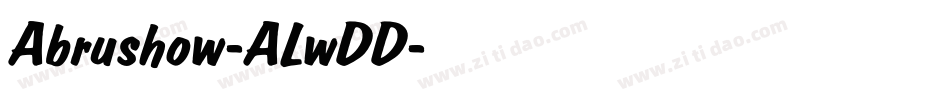 Abrushow-ALwDD字体转换
