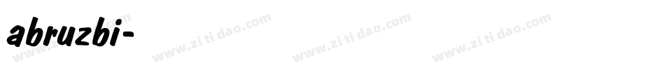 abruzbi字体转换