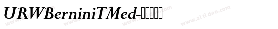 URWBerniniTMed字体转换