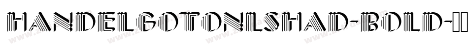 HandelGotOnlShaD-Bold字体转换