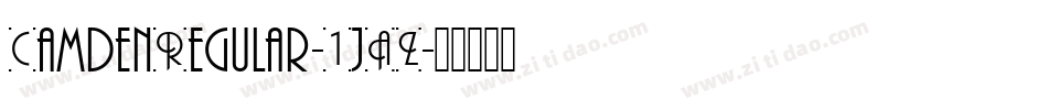 CamdenRegular-1jAZ字体转换
