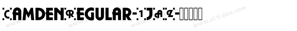 CamdenRegular-1jAZ字体转换