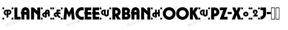 PlanAEmceeUrbanHookUpz-x02j字体转换