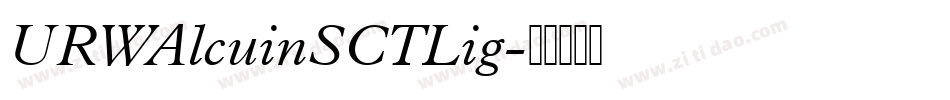 URWAlcuinSCTLig字体转换
