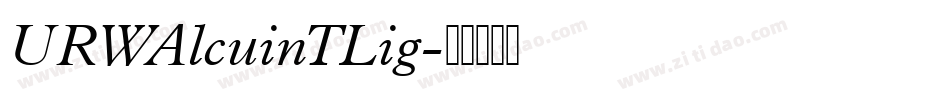 URWAlcuinTLig字体转换