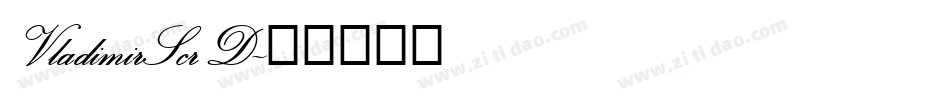 VladimirScrD字体转换