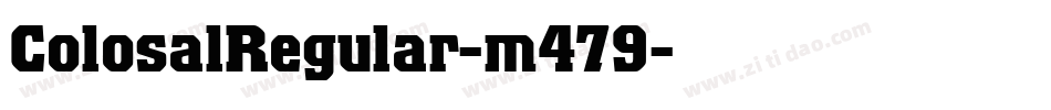 ColosalRegular-m479字体转换