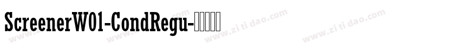 ScreenerW01-CondRegu字体转换