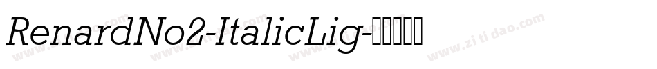 RenardNo2-ItalicLig字体转换