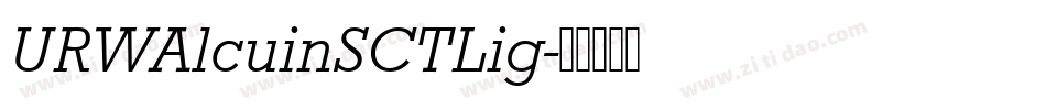 URWAlcuinSCTLig字体转换