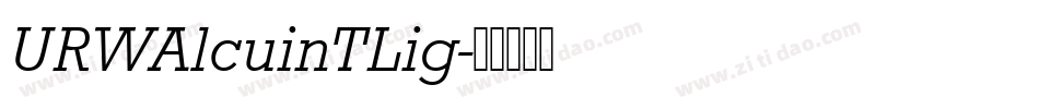 URWAlcuinTLig字体转换
