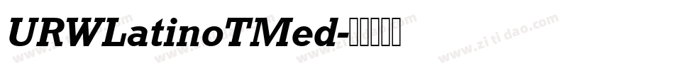 URWLatinoTMed字体转换