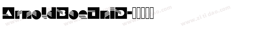 ArnoldBoeIniD字体转换