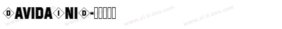 DavidaIniD字体转换