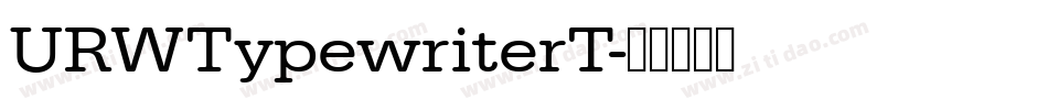URWTypewriterT字体转换