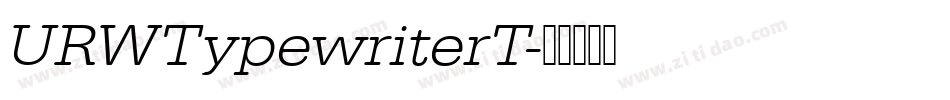 URWTypewriterT字体转换