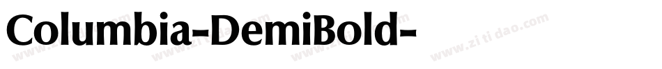 Columbia-DemiBold字体转换