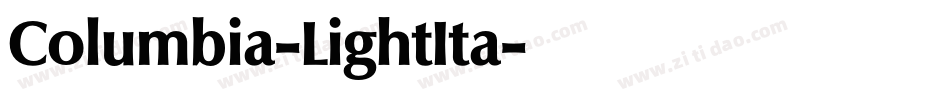 Columbia-LightIta字体转换