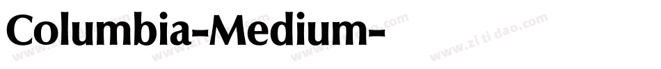 Columbia-Medium字体转换
