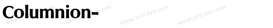 Columnion字体转换