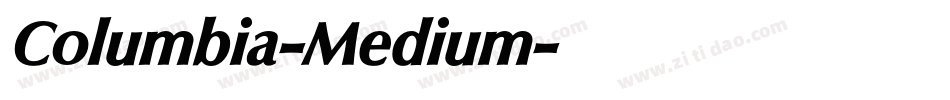 Columbia-Medium字体转换