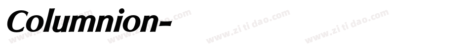 Columnion字体转换