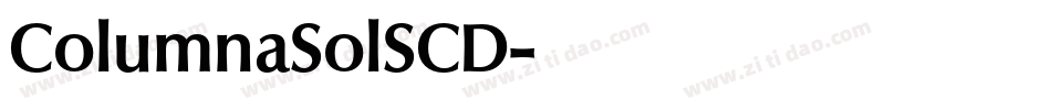 ColumnaSolSCD字体转换