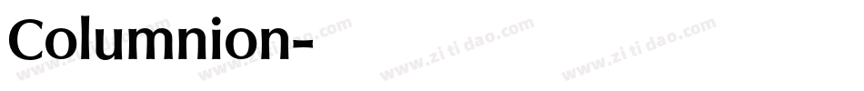 Columnion字体转换