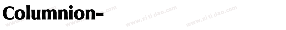 Columnion字体转换