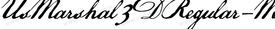 UsMarshal3DRegular-MKpB字体转换