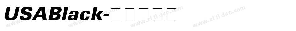 USABlack字体转换