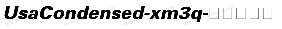 UsaCondensed-xm3q字体转换