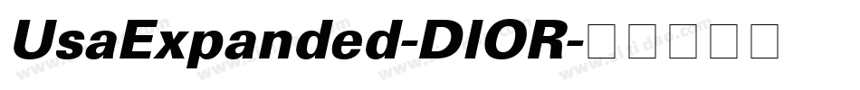 UsaExpanded-DlOR字体转换