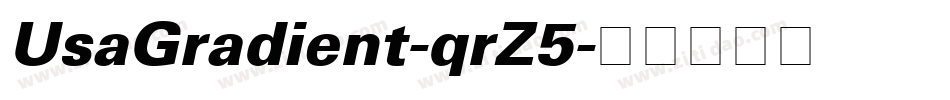 UsaGradient-qrZ5字体转换
