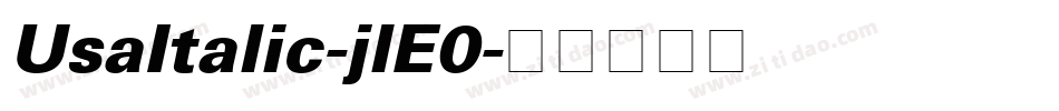 UsaItalic-jlE0字体转换