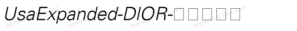 UsaExpanded-DlOR字体转换