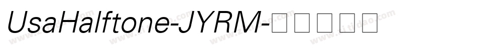 UsaHalftone-JYRM字体转换