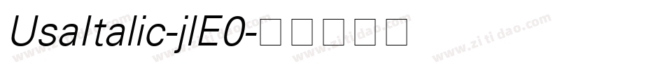 UsaItalic-jlE0字体转换