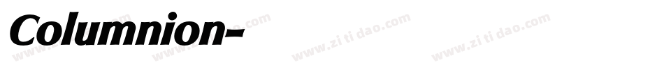 Columnion字体转换