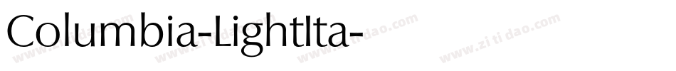 Columbia-LightIta字体转换