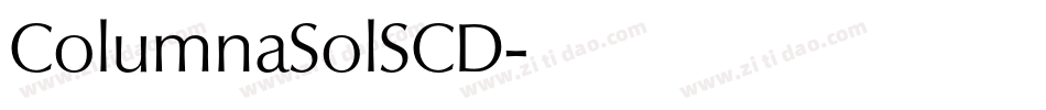ColumnaSolSCD字体转换