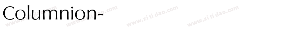 Columnion字体转换