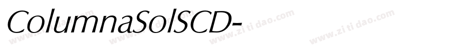 ColumnaSolSCD字体转换