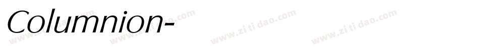 Columnion字体转换