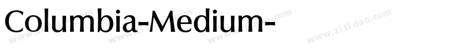 Columbia-Medium字体转换