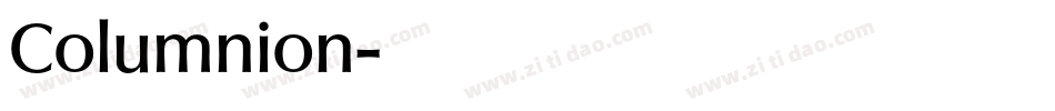 Columnion字体转换