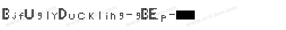 BjfUglyDuckling-gBEp字体转换