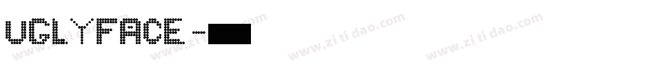 UGLYFACE字体转换