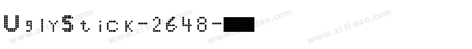 UglyStick-2648字体转换