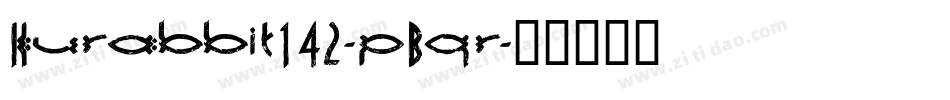 Hurabbit142-pBqr字体转换
